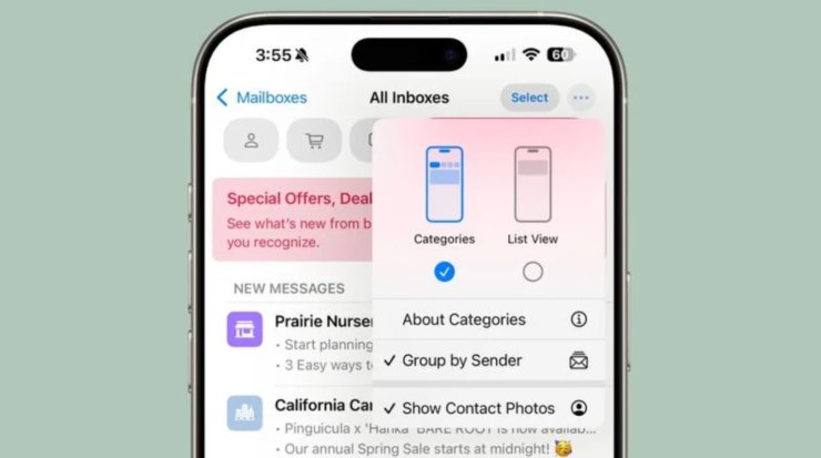 Apple сообщила, что скоро выпустит iOS 18.5 для всех. В iOS 18.5 можно отключить фотографии контактов в приложении «Почта». Изображение: macrumors.com. Apple сообщила, что скоро выпустит iOS 18.5 для всех. В iOS 18.5 можно отключить фотографии контактов в приложении «Почта». Изображение: macrumors.com. Фото.