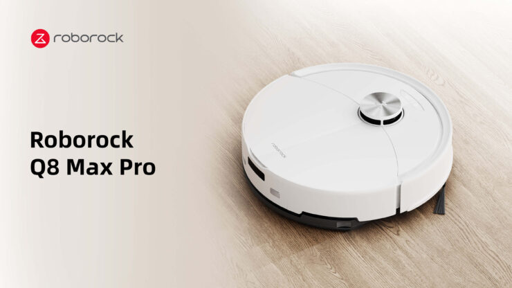Roborock Q8 Max Pro — хороший робот-пылесос. Белые роботы-пылесосы самые стильные. Фото.