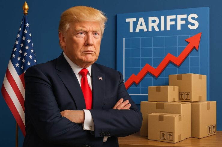 Зачем Трамп вводит пошлины. Трамп говорит, что хочет перенести производство айфонов и других товаров в США. Фото.