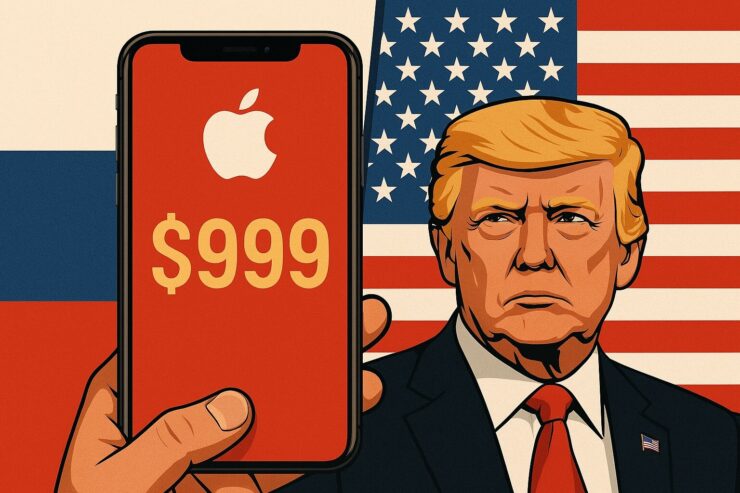 Влияние пошлин Трампа на цены в России. Нас тарифы Трампа пока не касаются. Фото.