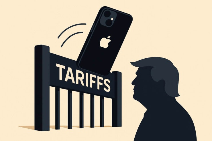 Как Apple обходит пошлины Трампа. Тим Кук пытается обойти препятствия Трампа. Фото.
