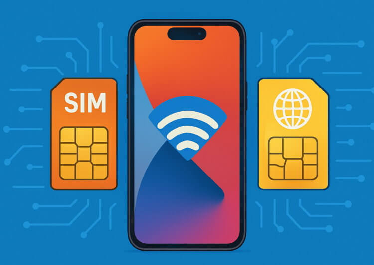 Как использовать вторую SIM-карту на iPhone только для интернета. На iPhone одну сим-карту можно использовать для интернета, а вторую для звонков. Как использовать вторую SIM-карту на iPhone только для интернета. На iPhone одну сим-карту можно использовать для интернета, а вторую для звонков. Фото.
