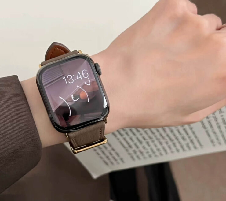 Кожаный ремешок для Apple Watch. Красивый и удобный ремешок из кожи. Фото.