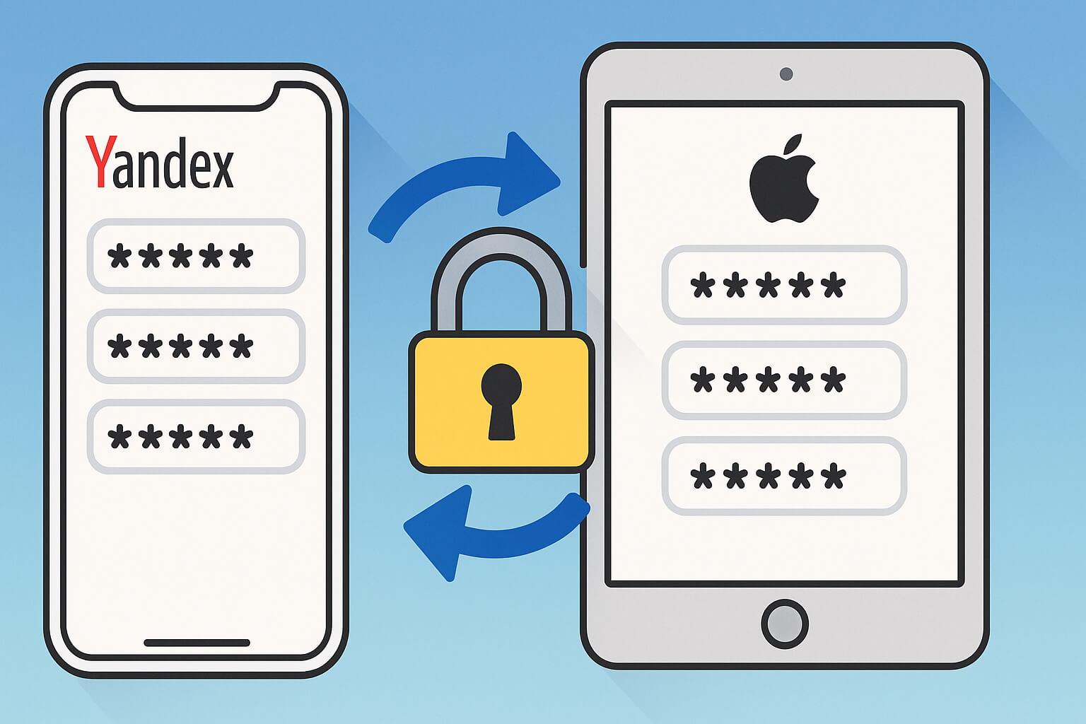 Как перенести пароли из Яндекса на iPhone, iPad или Mac и обратно. Фото.