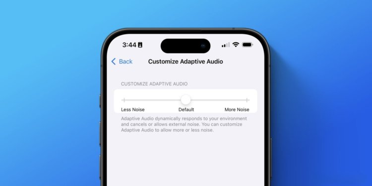 Адаптивное шумоподавление в AirPods. Можно увеличить количество шумов или, наоборот, их уменьшить. Изображение: 9to5mac.com. Адаптивное шумоподавление в AirPods. Можно увеличить количество шумов или, наоборот, их уменьшить. Изображение: 9to5mac.com. Фото.