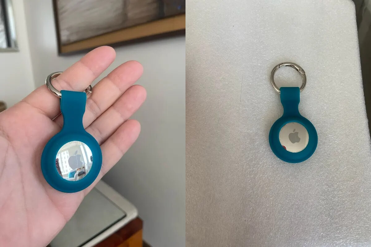Чехол для AirTag. На выбор есть чехлы разных цветов. Фото.