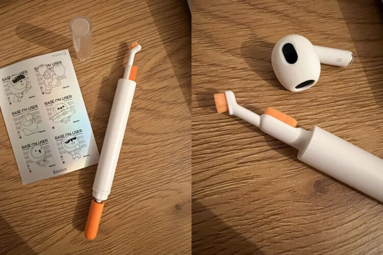 Набор для чистки AirPods. Все необходимые щетки здесь в наличии. Набор для чистки AirPods. Все необходимые щетки здесь в наличии. Фото.