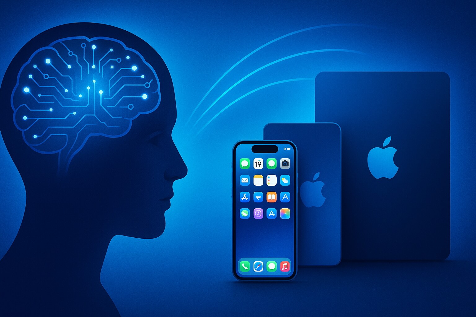 Управлять iPhone, iPad и другими устройствами Apple можно будет силой мысли. Фото.