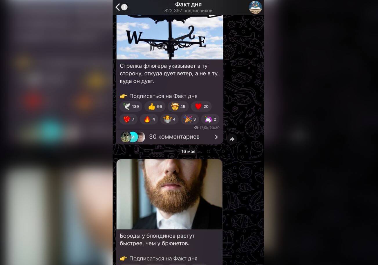 Телеграм-канал с интересными фактами на каждый день. Лови полезный факт каждый день! Телеграм-канал с интересными фактами на каждый день. Лови полезный факт каждый день! Фото.