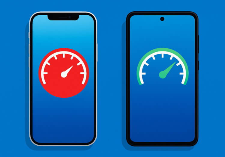 Скорость интернета в iPhone 16e ниже, чем у Android — доказано тестами. Мобильный интернет в iPhone 16e уступает смартфонам на Андроиде. Скорость интернета в iPhone 16e ниже, чем у Android — доказано тестами. Мобильный интернет в iPhone 16e уступает смартфонам на Андроиде. Фото.