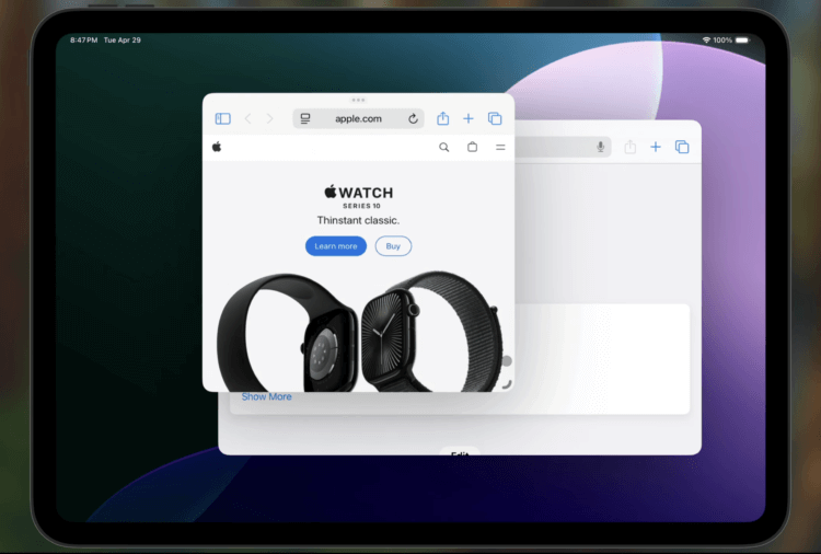 Окна приложений на iPad в iPadOS 19 и в режиме Stage Manager на iPhone с iOS 19 будут работать как в Windows. Тяните за какую-нибудь из сторон окна и меняйте его размер. Изображение: youtube.com. Окна приложений на iPad в iPadOS 19 и в режиме Stage Manager на iPhone с iOS 19 будут работать как в Windows. Тяните за какую-нибудь из сторон окна и меняйте его размер. Изображение: youtube.com. Фото.