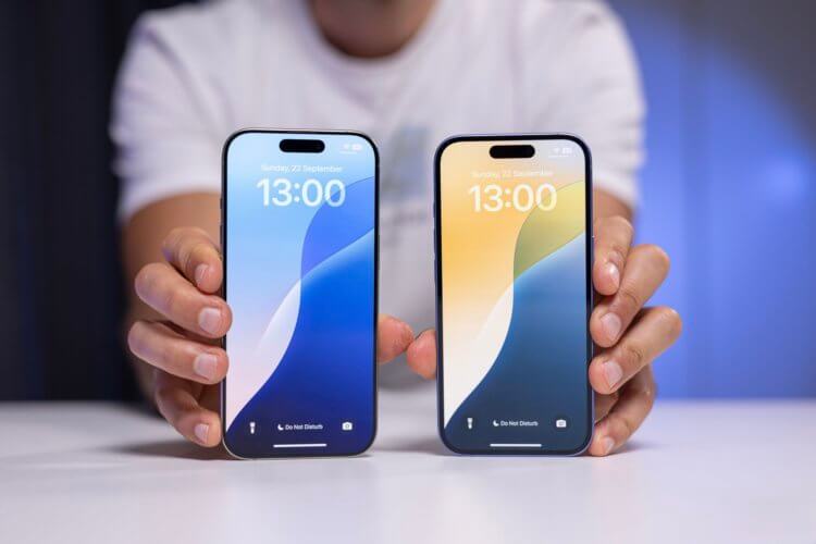 Увеличенная диагональ экрана, 120 Гц и Always On Display: чем iPhone 17 будет отличаться от iPhone 16. Вот так будет выглядеть iPhone 17 (слева) на фоне iPhone 16. Изображение: phonearena.com. Увеличенная диагональ экрана, 120 Гц и Always On Display: чем iPhone 17 будет отличаться от iPhone 16. Вот так будет выглядеть iPhone 17 (слева) на фоне iPhone 16. Изображение: phonearena.com. Фото.