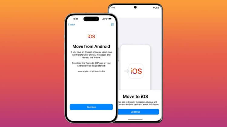 Apple обновила приложение «Перенос на iOS» и сделала переход с Android на iPhone быстрее и удобнее. Приложение получило масштабный апдейт, значительно увеличивший скорость миграции. Изображение: macrumors.com. Apple обновила приложение «Перенос на iOS» и сделала переход с Android на iPhone быстрее и удобнее. Приложение получило масштабный апдейт, значительно увеличивший скорость миграции. Изображение: macrumors.com. Фото.