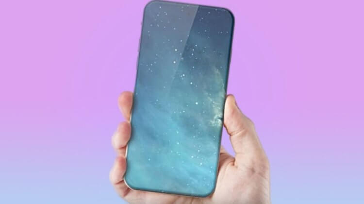Юбилейный iPhone 2027 получит дисплей от края до края – никаких рамок и вырезов, только чистый экран. Фото.