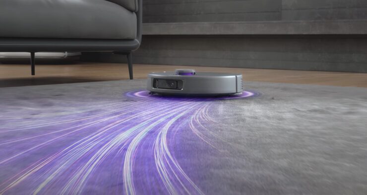 Мощный робот-пылесос для дома. С такой мощностью всасывания никакая грязь вам не страшна. Мощный робот-пылесос для дома. С такой мощностью всасывания никакая грязь вам не страшна. Фото.