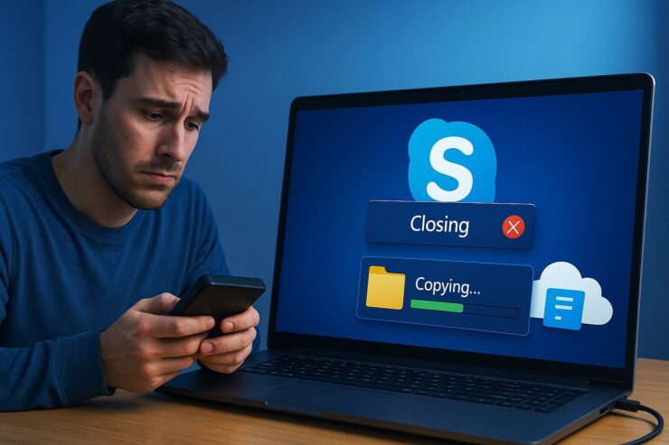 Microsoft закрывает Skype. Как сохранить все чаты и файлы. Skype всё. Всплакнем? Microsoft закрывает Skype. Как сохранить все чаты и файлы. Skype всё. Всплакнем? Фото.