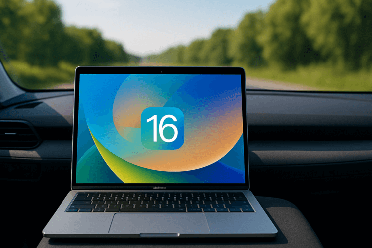 На компьютерах Mac появится функция от укачивания в автомобиле, как на iPhone. Работать на Макбуках в дороге станет еще комфортнее. Фото.