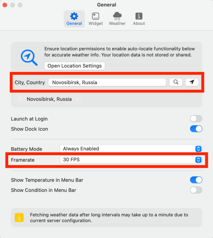 Как вывести погоду на экран компьютера Mac прямо поверх обоев. Город придется вводить вручную на английском языке. Как вывести погоду на экран компьютера Mac прямо поверх обоев. Город придется вводить вручную на английском языке. Фото.