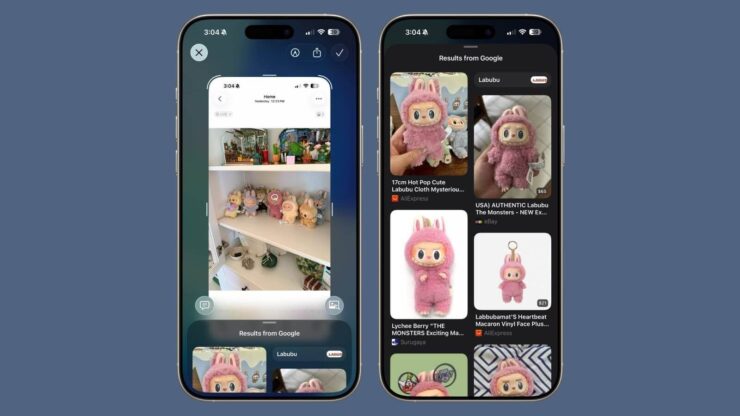 Visual Intelligence теперь работает не только через камеру, а даже по скриншотам. Изображение: macrumors.com. Фото.