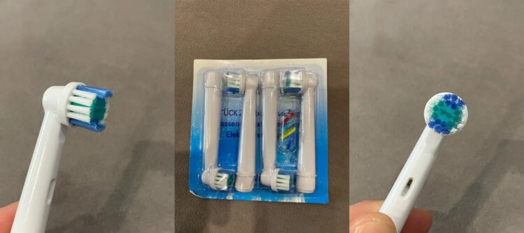 Насадки для зубной щетки Oral-B. В комплекте большое количество насадок для всей семьи. Насадки для зубной щетки Oral-B. В комплекте большое количество насадок для всей семьи. Фото.