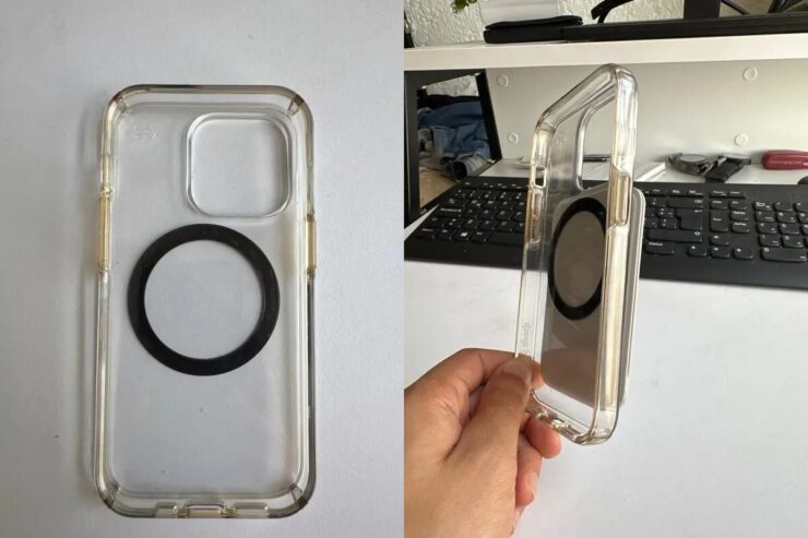 Магнитное кольцо MagSafe. Кольцо можно приклеить и к Android-смартфону. Фото.