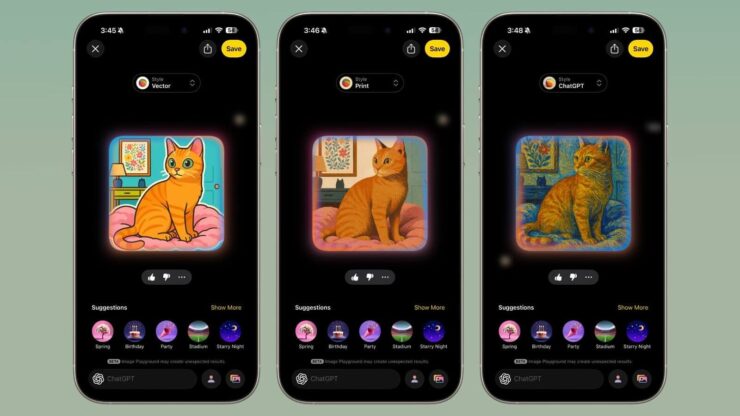 Можете даже нарисовать кота в стиле Ван Гога. Изображение: macrumors.com. Фото.