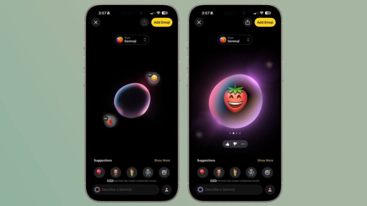 Теперь можно даже объединять несколько эмодзи в один. Изображение: macrumors.com. Фото.