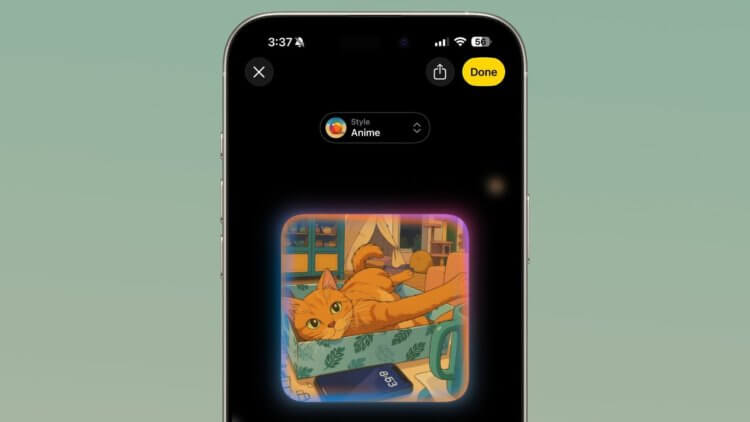 Как генерировать аниме-картинки в Image Playground на iOS 26 и macOS Tahoe. Фото.