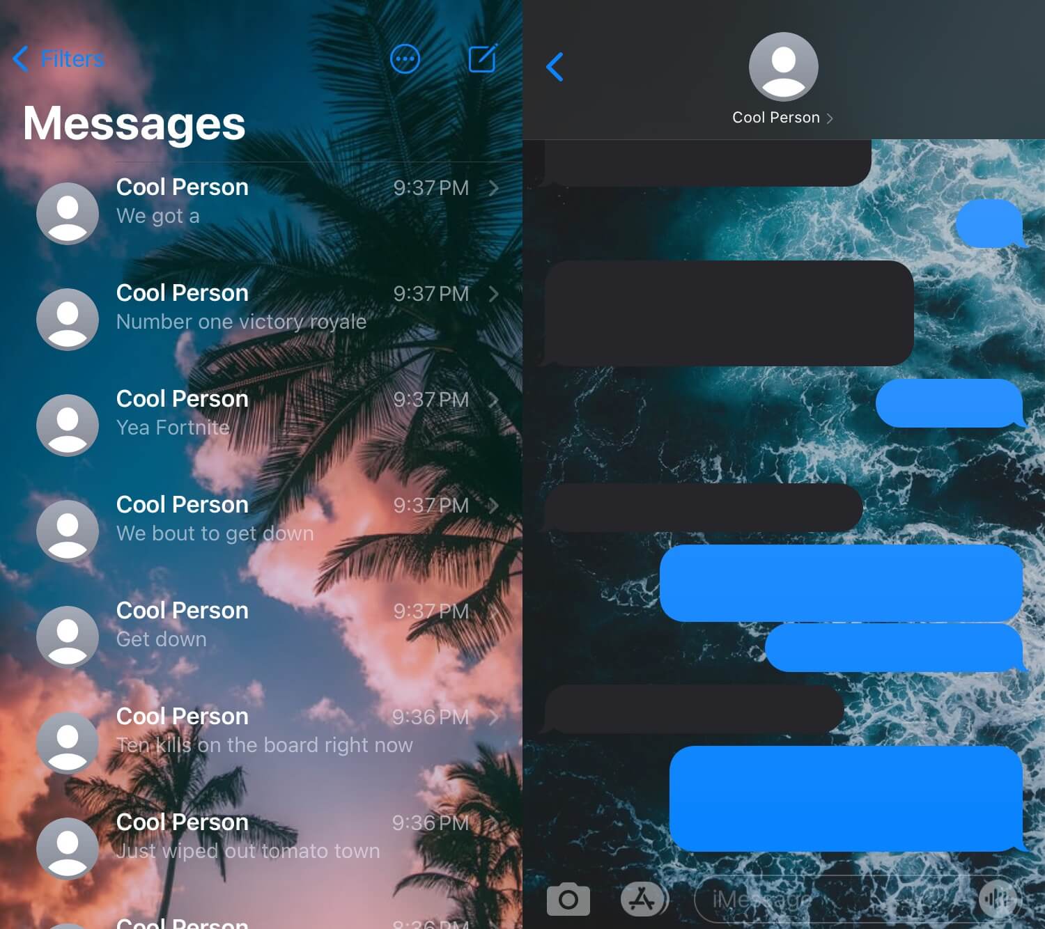 Как поменять фон в iMessage. Фоны iMessage от энтузиастов выглядят не хуже, чем от Apple в iOS 26. Фото.