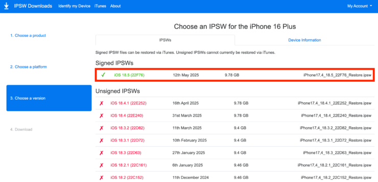 Зеленые прошивки можно скачивать. Фото.