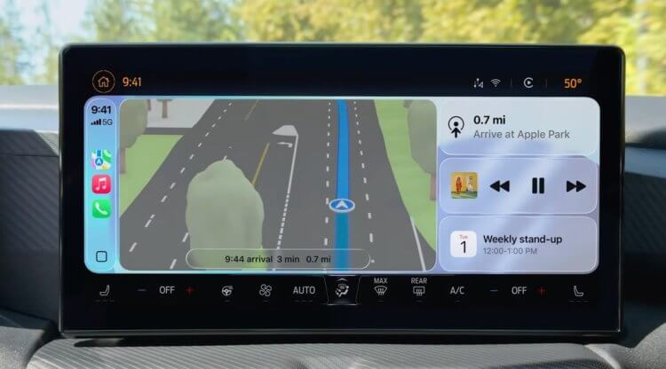 Что нового в iOS 26. У CarPlay тоже новый дизайн. Изображение: cnet.com. Что нового в iOS 26. У CarPlay тоже новый дизайн. Изображение: cnet.com. Фото.