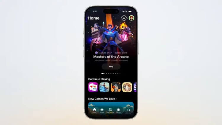 Что нового в iOS 26. Отдельное приложение для игр, где их можно качать вместо App Store, а заодно следить за достижениями. Изображение: cnet.com. Что нового в iOS 26. Отдельное приложение для игр, где их можно качать вместо App Store, а заодно следить за достижениями. Изображение: cnet.com. Фото.