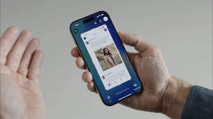 Visual Intelligence ищет информацию и со скриншотов. Изображение: 9to5mac.com. Фото.