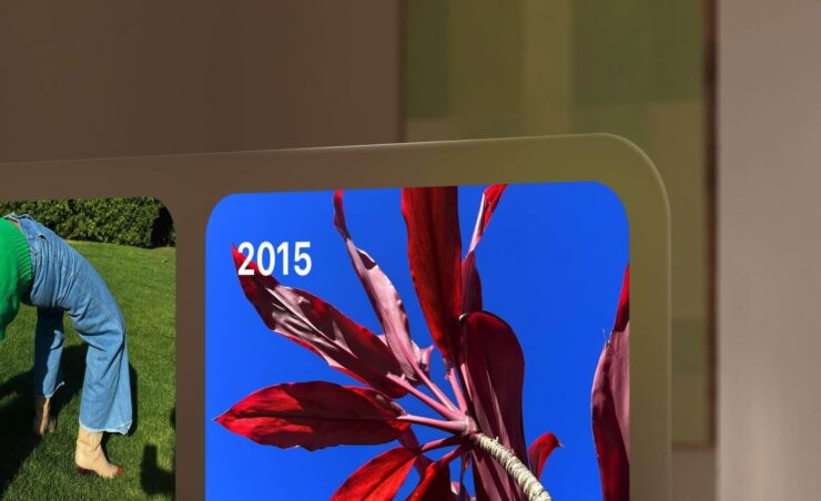 Стеклянные блики могут появиться на отдельных элементах интерфейса. Изображение: macrumors.com. Фото.