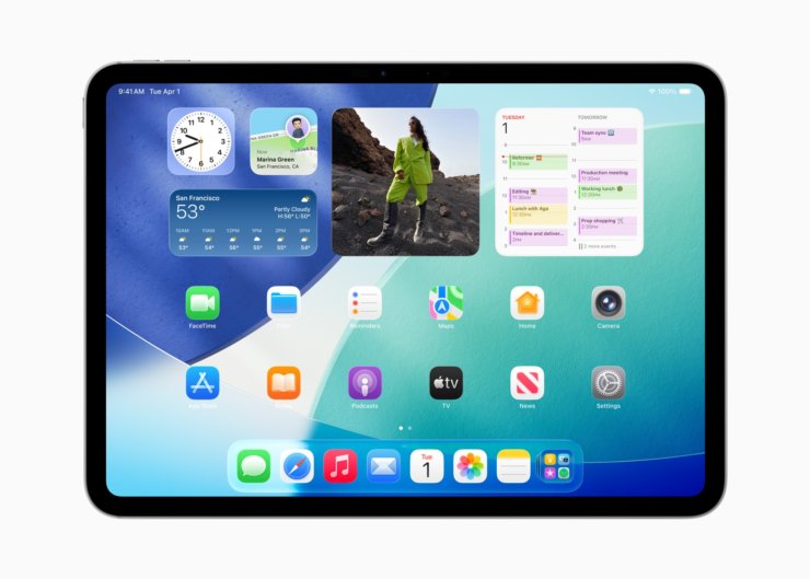 Функции iPadOS 26. Ну и куда же без нового дизайна. Изображение: Apple. Функции iPadOS 26. Ну и куда же без нового дизайна. Изображение: Apple. Фото.
