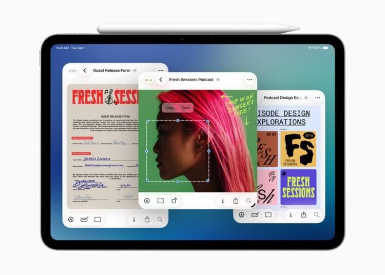 Apple представила iPadOS 26: новый дизайн, окна приложений, строка меню как в macOS и многое другое. Предпросмотр для работы с документами тоже мигрировал с macOS. Изображение: Apple. Apple представила iPadOS 26: новый дизайн, окна приложений, строка меню как в macOS и многое другое. Предпросмотр для работы с документами тоже мигрировал с macOS. Изображение: Apple. Фото.