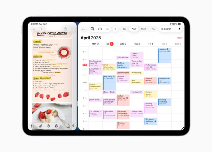 Как iPadOS 26 превращает iPad в Mac. При желании окна можно растянуть на весь экран. Изображение: Apple. Как iPadOS 26 превращает iPad в Mac. При желании окна можно растянуть на весь экран. Изображение: Apple. Фото.