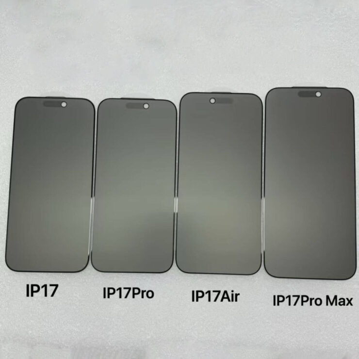 iPhone 17 Air — единственный, у кого фронтальная камера расположена слева от Dynamic Island. Изображение: macrumors.com. Фото.