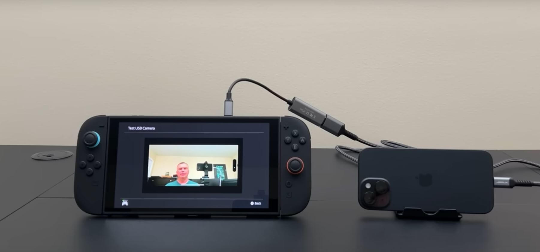 Спорим, не знали? iPhone можно превратить в веб-камеру для Nintendo Switch 2. Подключается по проводу и выдает хорошую картинку с основной камеры. Спорим, не знали? iPhone можно превратить в веб-камеру для Nintendo Switch 2. Подключается по проводу и выдает хорошую картинку с основной камеры. Фото.