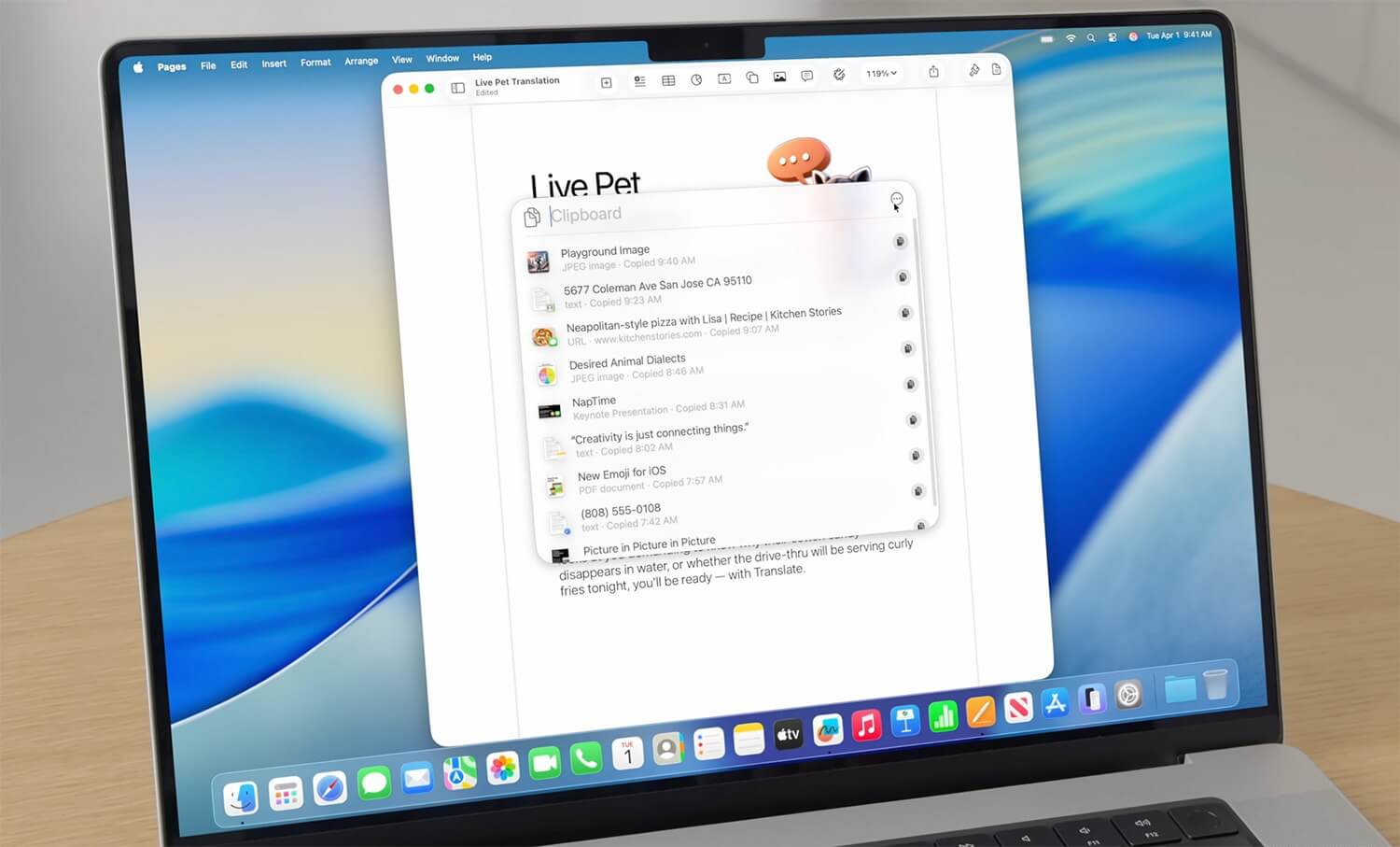 Завезли историю буфера обмена. Изображение: 9to5mac.com. Фото.