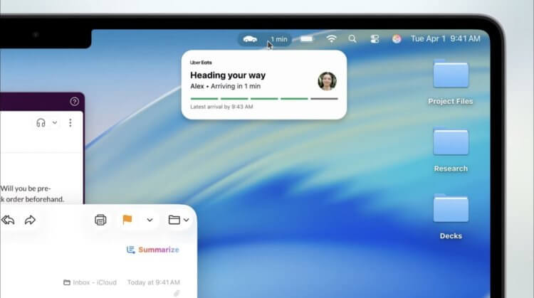 Как работает Live Activities в macOS Tahoe и iPadOS 26. Нажатие на Live Activities перекинет вас в приложение «Видеоповтор iPhone». Изображение: 9to5mac.com. Как работает Live Activities в macOS Tahoe и iPadOS 26. Нажатие на Live Activities перекинет вас в приложение «Видеоповтор iPhone». Изображение: 9to5mac.com. Фото.
