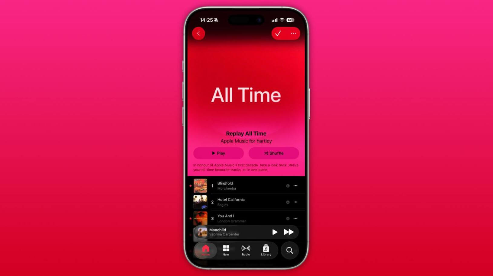 В Apple Music появился плейлист с лучшими треками за 10 лет. Узнавай, какие песни слушал на iPhone чаще всего