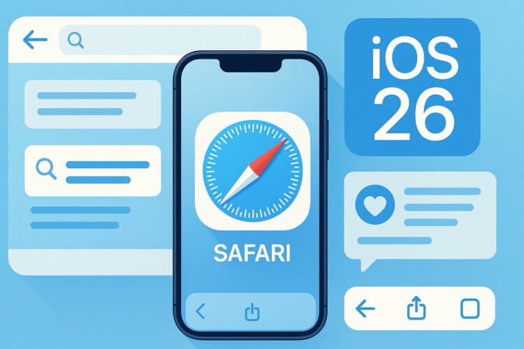3 новых функции браузера Safari в iOS 26. Браузер Safari в iOS 26 очень серьезно обновился. 3 новых функции браузера Safari в iOS 26. Браузер Safari в iOS 26 очень серьезно обновился. Фото.