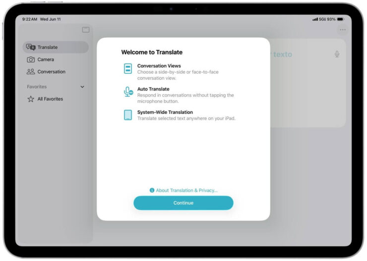 В приложении «Перевод» поддерживается больше языков, чем для живого перевода. Будем надеяться, что Apple добавит все-таки русский. Изображение: appleinsider.com. Фото.