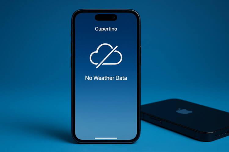 Не работает приложение «Погода» на iPhone. Что делать? Фото.