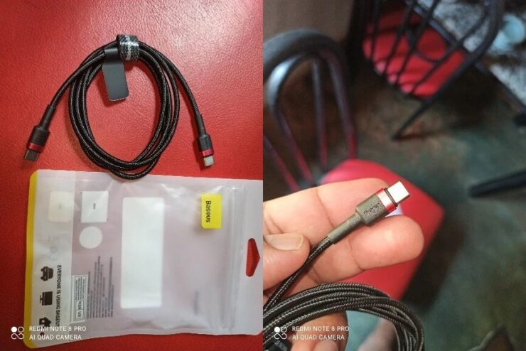 Провод для зарядки iPhone. Провод надежный и прослужит долго. Фото.