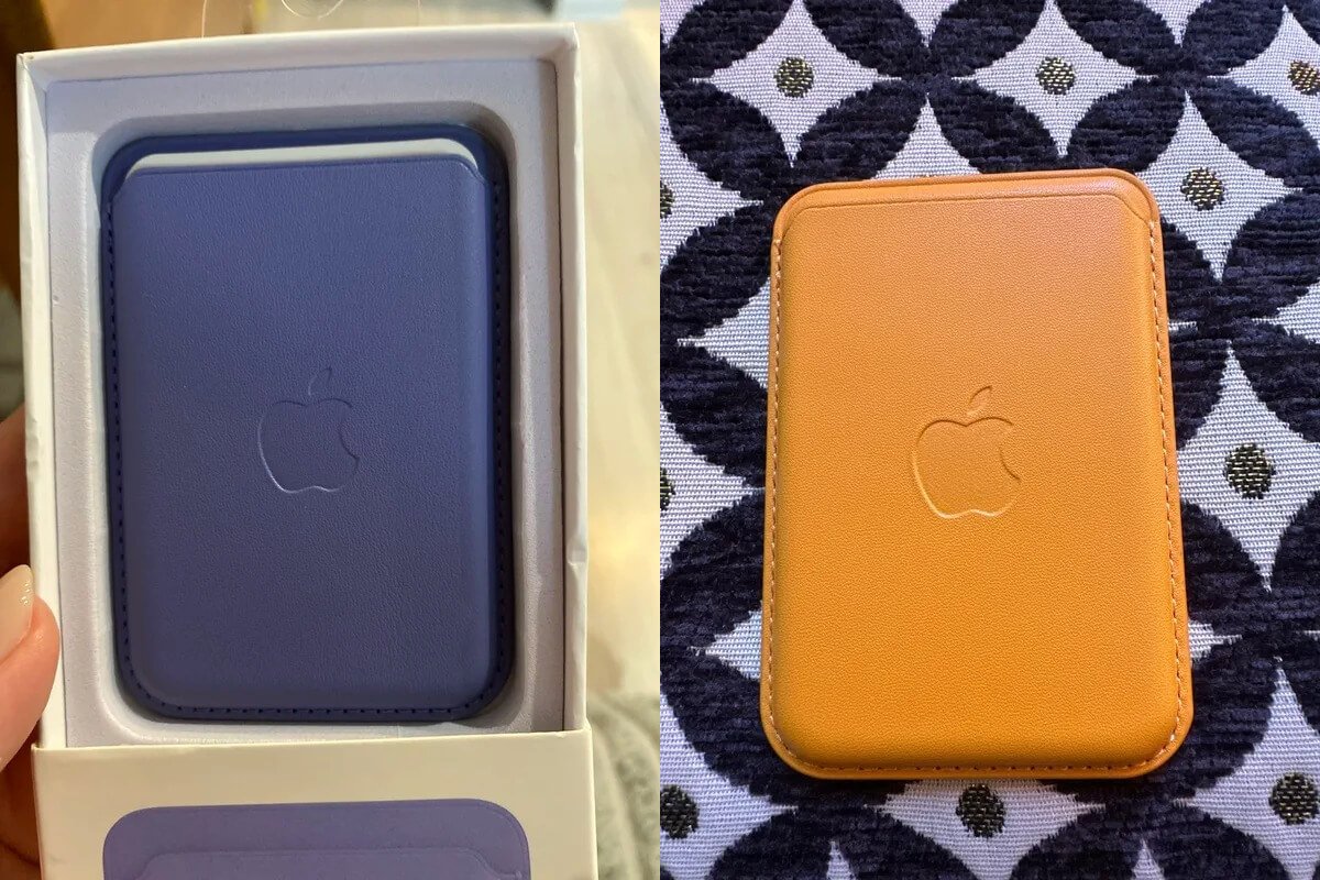 MagSafe кошелек для iPhone. Кошелек можно купить в разных цветах. Фото.