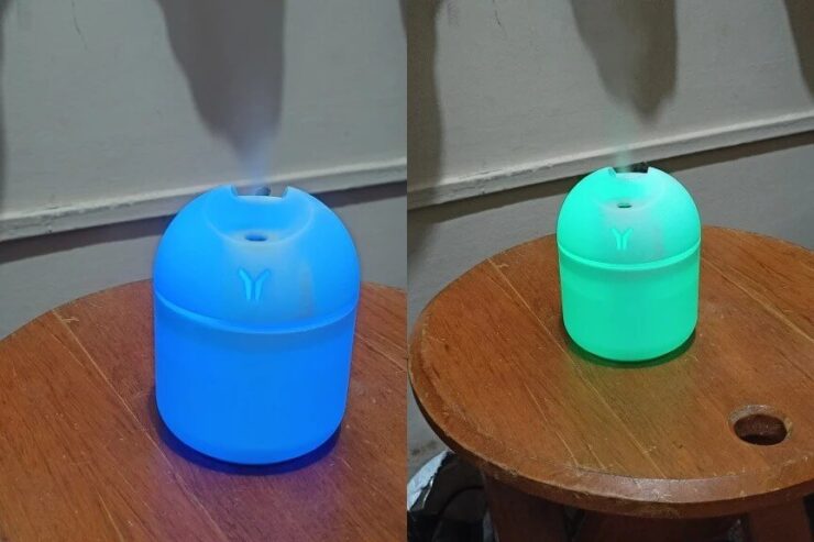 Маленький увлажнитель воздуха. И увлажнитель, и ночник. Маленький увлажнитель воздуха. И увлажнитель, и ночник. Фото.