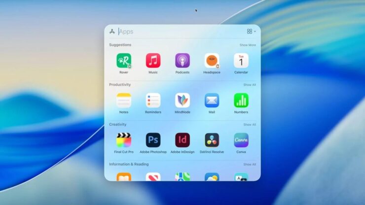Вместо удобного Launchpad теперь непонятное нечто. Изображение: knowtechie.com. Фото.