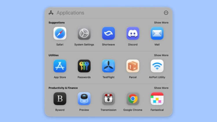 Куда пропал Launchpad в macOS Tahoe 26 и как теперь открывать приложения на компьютерах Mac. Расставить приложения как вам удобно в библиотеке на Mac нельзя. Изображение: macrumors.com. Куда пропал Launchpad в macOS Tahoe 26 и как теперь открывать приложения на компьютерах Mac. Расставить приложения как вам удобно в библиотеке на Mac нельзя. Изображение: macrumors.com. Фото.